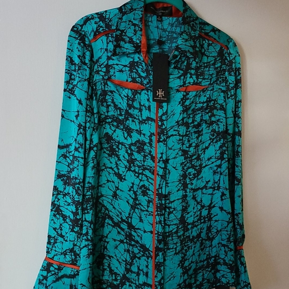 HILTON HOLLIS ARTISTA FLORAL BLOUSE